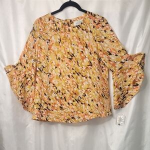 Kasper Multicolor Floral Blouse